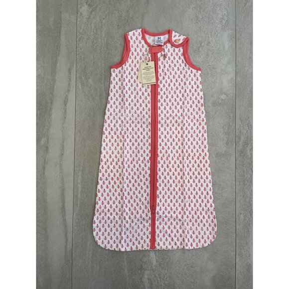 Malabar Baby Wearable Blanket Pink City Sleeping Sack Lightweight 6-18 M Organic - Picture 7 of 16